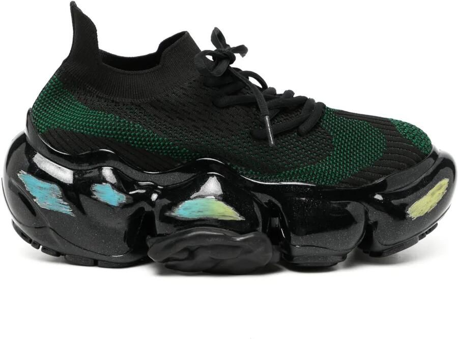GROUNDS Moopie Chrome Scratch sneakers Zwart