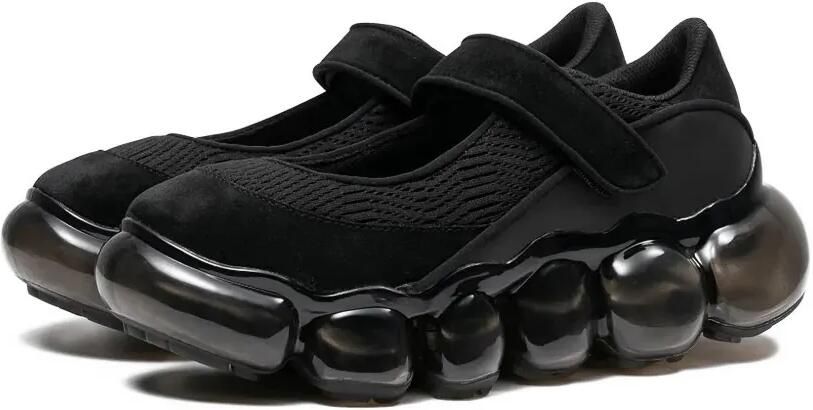 GROUNDS Moopie Mary Jane sneakers met bubbelzool Zwart