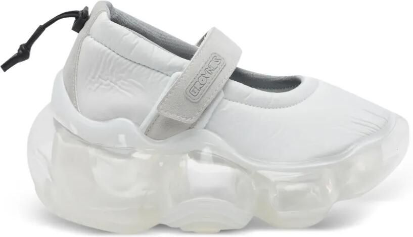 GROUNDS Moopie sneakers met ronde neus Wit