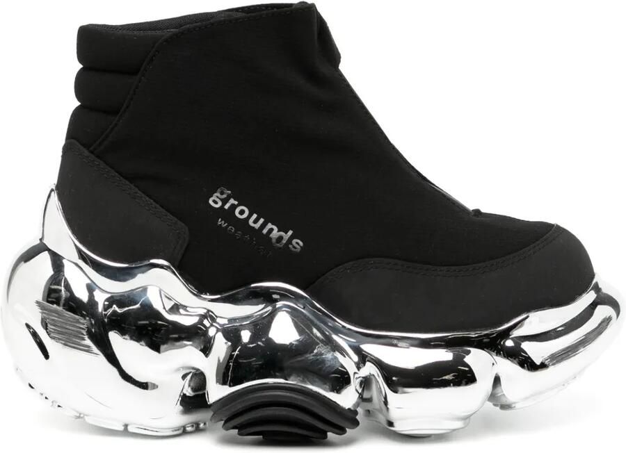 GROUNDS Moopie Weather Chrome sneakers Zwart
