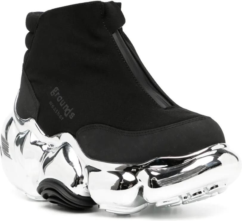 GROUNDS Moopie Weather Chrome sneakers Zwart - Foto 3