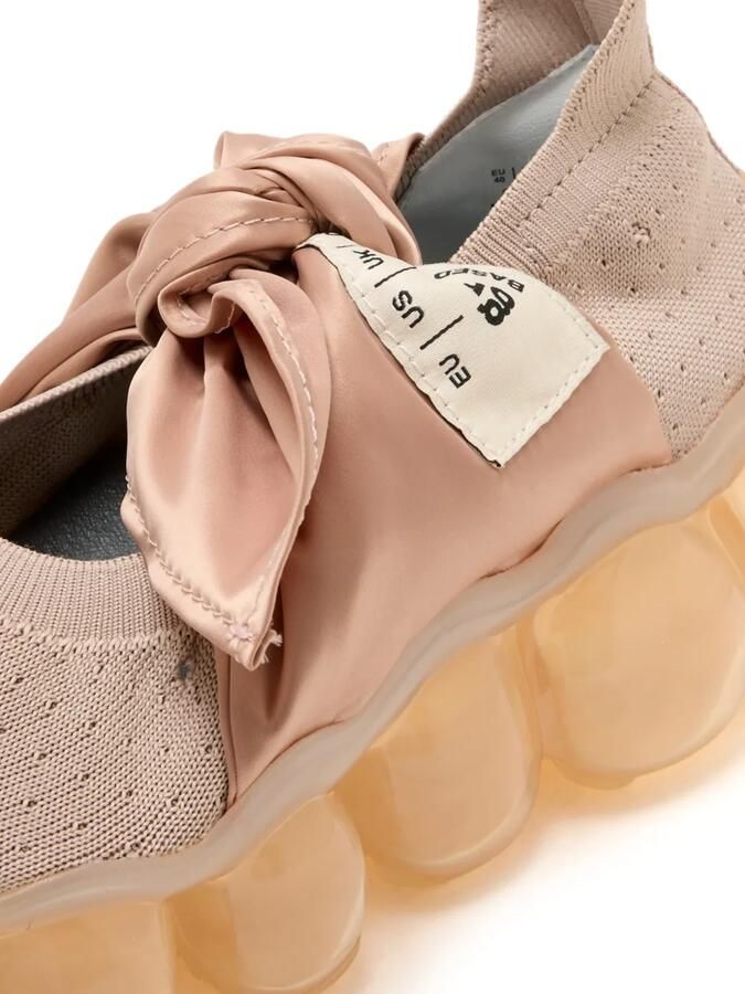 GROUNDS Sneakers met strikdetail Beige - Foto 2