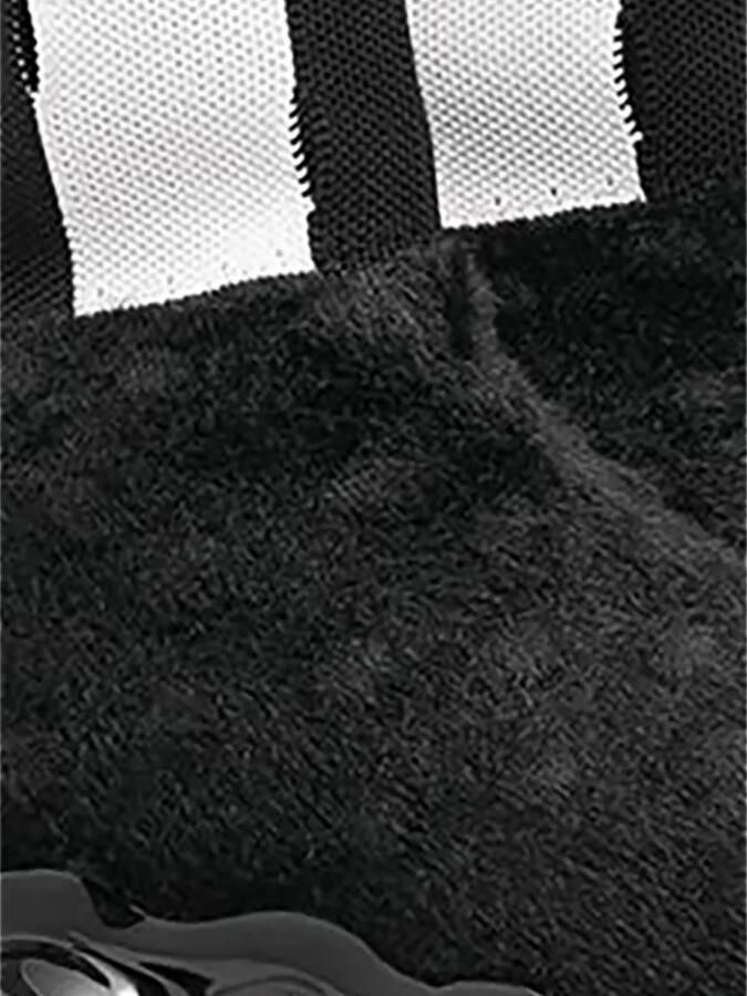GROUNDS x Bernhard Wilhelm Jewelery Stripe "Black White" soksneakers Zwart