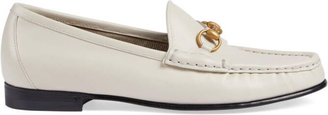 Gucci 1953 Horsebit leren loafers Wit