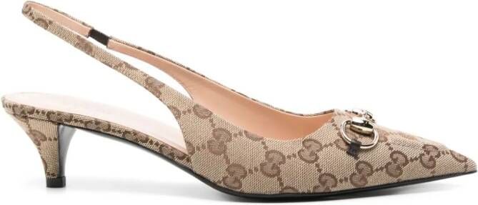 Gucci GG Supreme pumps Beige