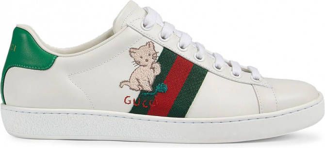 Gucci Ace low-top sneakers Wit - Schoenen.nl
