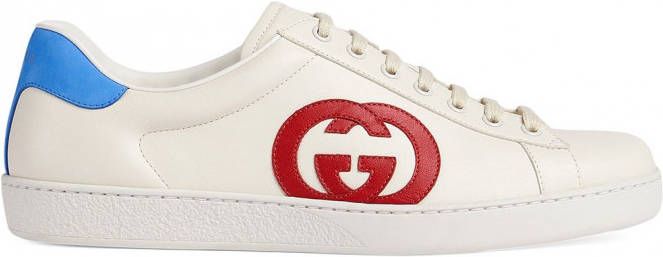 Gucci Ace sneakers met logopatch Wit - Schoenen.nl