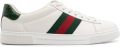 Gucci Ace sneakers met Web Wit - Wit