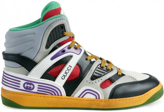 Gucci Basket high-top sneakers Grijs