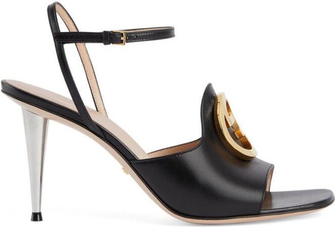 Gucci Blondie leren sandalen Zwart