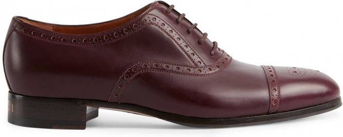 Gucci Derby schoenen met brogue detail Rood