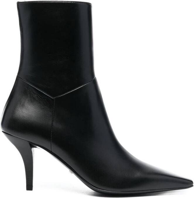 Gucci Enkellaarzen met puntige neus Zwart