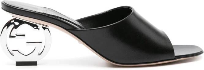 Gucci Muiltjes met 70mm GG-hak Zwart
