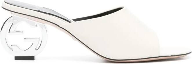 Gucci 75 mm Interlocking G sandalen Beige