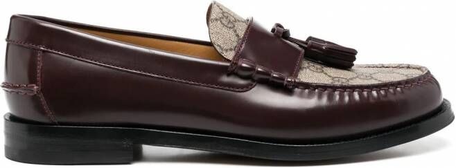 Gucci GG loafers met kwastje Rood
