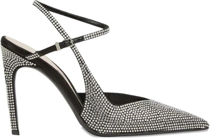 Gucci 105 mm slingback pumps met kristallen Zwart