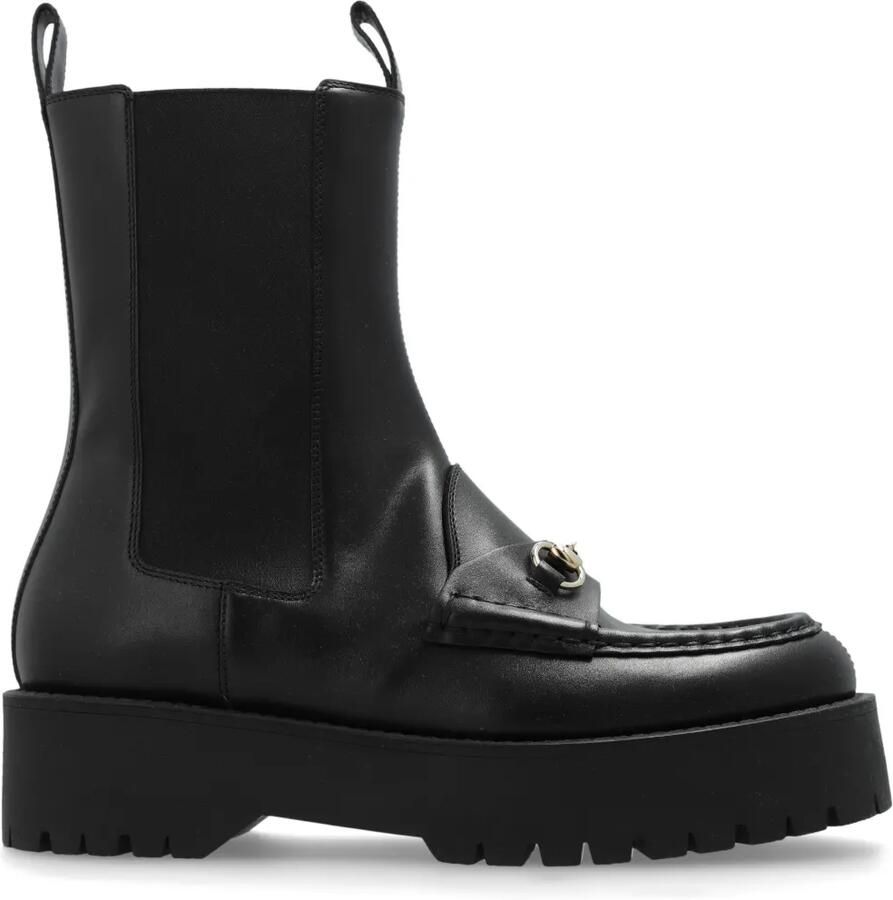 Gucci 45 mm Horsebit laarzen Zwart
