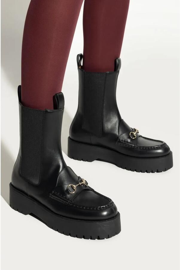 Gucci 45 mm Horsebit laarzen Zwart - Foto 3