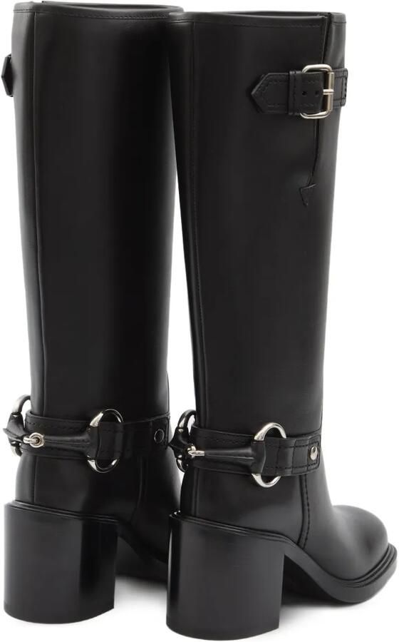 Gucci 70 mm leren laarzen Zwart - Foto 2