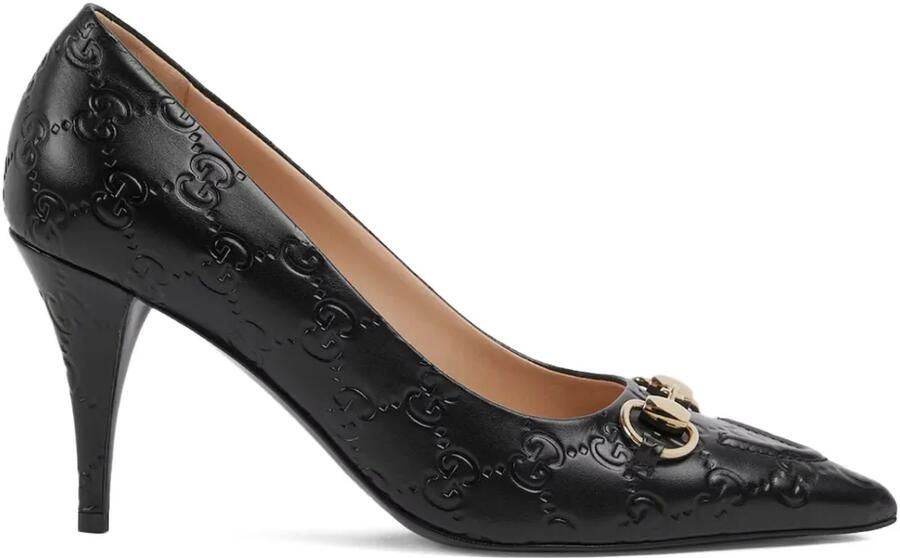 Gucci 8 5cm pumps met Horsebit-applicatie Zwart