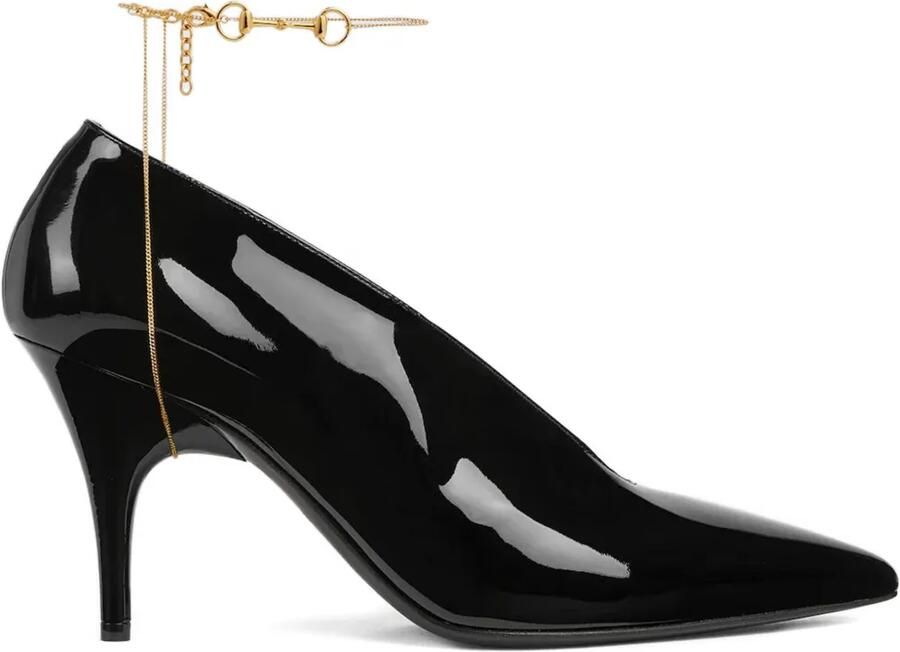 Gucci 85 mm 97 lakleren pumps Zwart