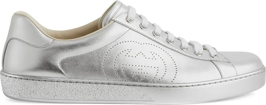Gucci Ace low-top sneakers Zilver