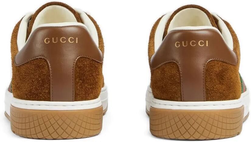 Gucci Ace sneakers met webdetail Bruin - Foto 3