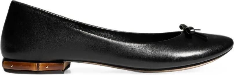 Gucci Ballerina's met bamboedetail en strik Zwart