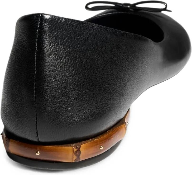Gucci Ballerina's met bamboedetail en strik Zwart - Foto 2