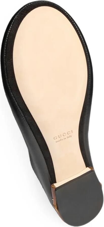 Gucci Ballerina's met bamboedetail en strik Zwart - Foto 4