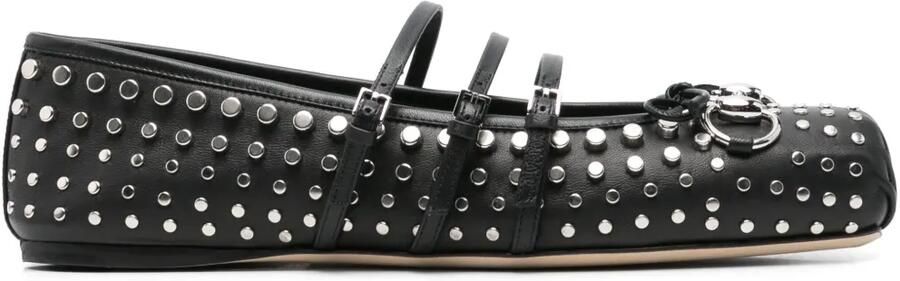 Gucci Ballerina's verfraaid met studs Zwart