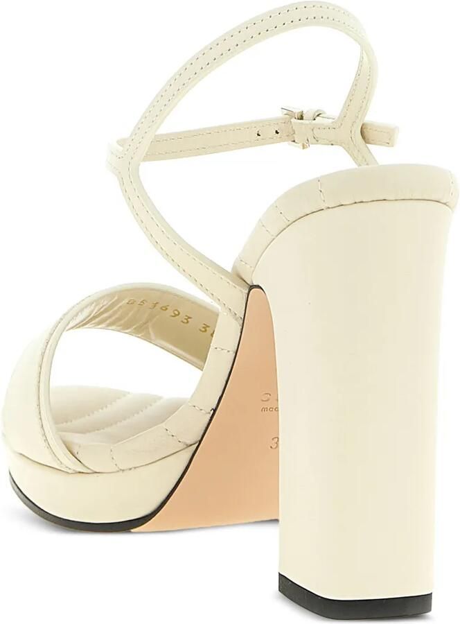 Gucci Doppia G sandalen met plateauzool Wit - Foto 2