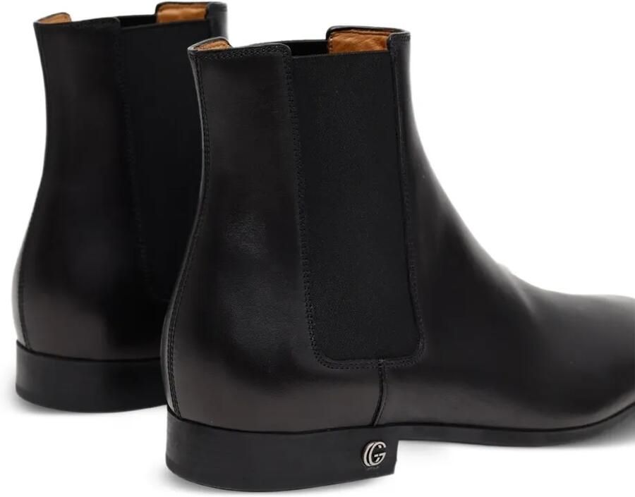 Gucci Double G leren Chelsea-laarzen Zwart - Foto 2