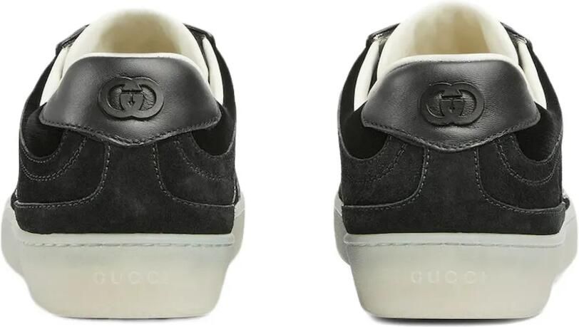 Gucci G75 fluwelen sneakers met GG-logo Zwart