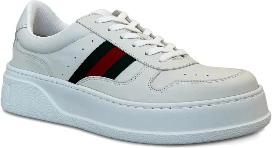 Gucci Gestreepte chunky sneakers Wit