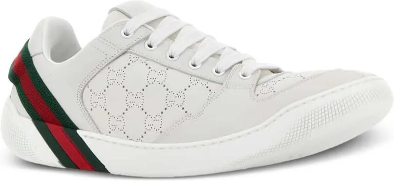 Gucci GG sneakers met geperforeerde Web-streep Wit - Foto 2