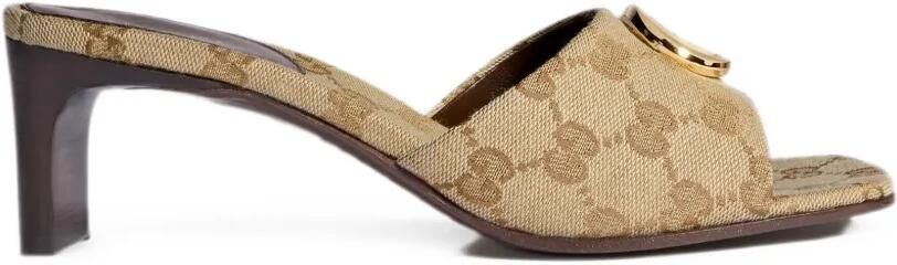 Gucci GG-Supreme Interlocking G sandalen Beige