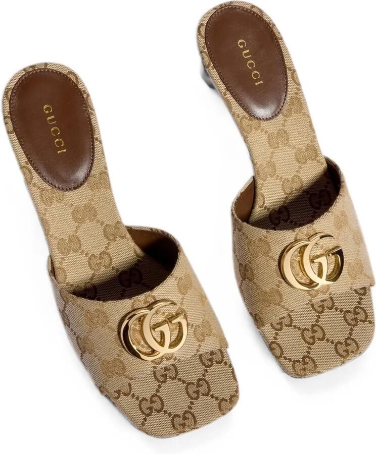 Gucci GG-Supreme Interlocking G sandalen Beige - Foto 2