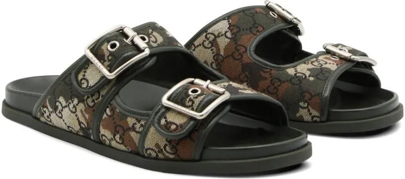 Gucci GG Supreme sandalen met camouflageprint Groen - Foto 4