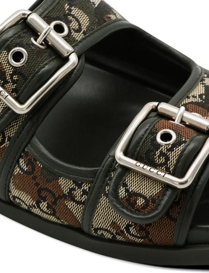 Gucci GG Supreme sandalen met camouflageprint Groen - Foto 2