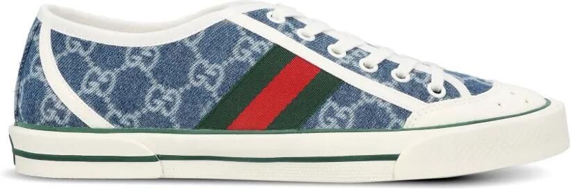 Gucci GG Supreme sneakers met webdetail Blauw