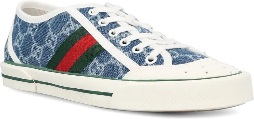Gucci GG Supreme sneakers met webdetail Blauw - Foto 4