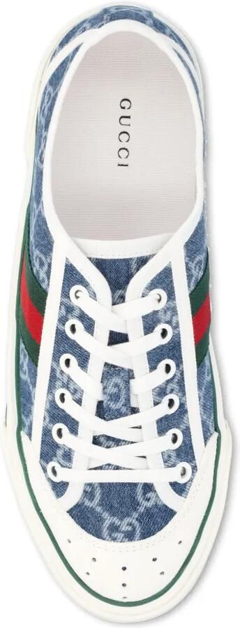 Gucci GG Supreme sneakers met webdetail Blauw - Foto 3