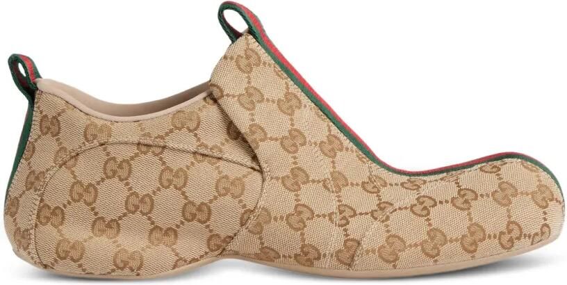 Gucci GG Supreme sneakers met Web-streep Beige