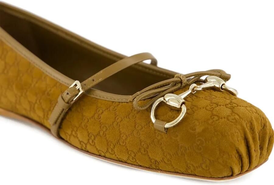 Gucci Horsebit ballerina's Bruin