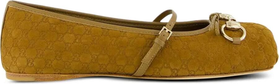 Gucci Horsebit ballerina's Bruin - Foto 4
