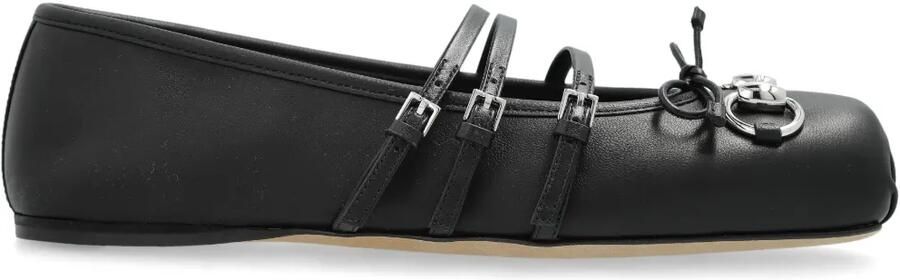 Gucci Horsebit ballerina's Zwart