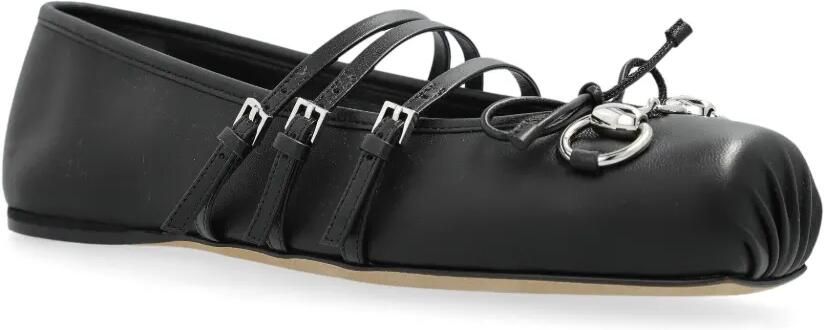 Gucci Horsebit ballerina's Zwart - Foto 4