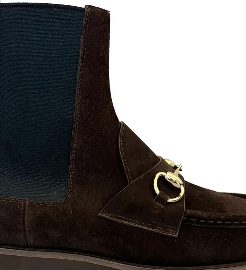 Gucci Horsebit laarzen met plateauzool Bruin - Foto 2