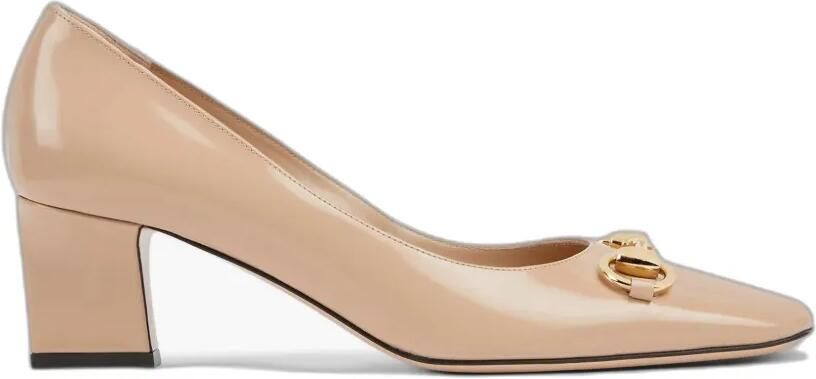Gucci Horsebit lakleren pumps Beige